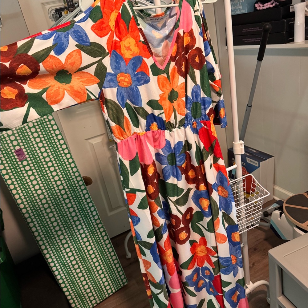 MISSLOOK Floral Maxi Dress - Multicolor